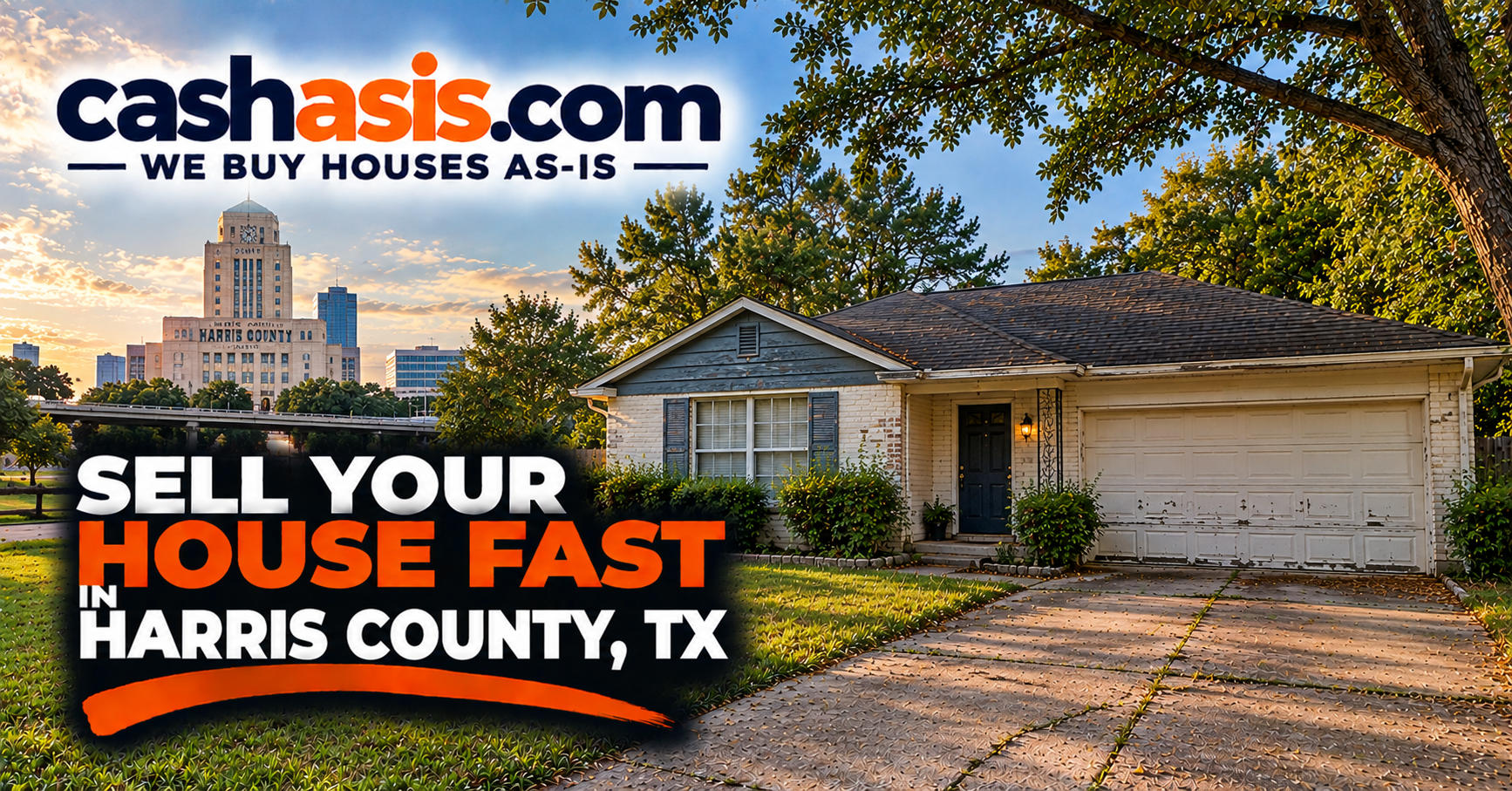 Sell your house fast in Harris County, Texas with CashAsIs